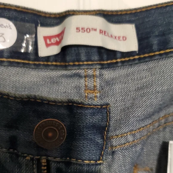 Levi's Men's Straight Jeans in Classic Blue - Picture 4 of 5